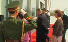 Ruud Vreeman en Els Aarts in Chanchoui in China